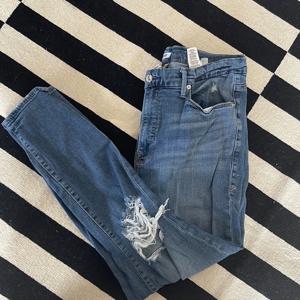 Good American Good Legs Crop Jeans Size 16